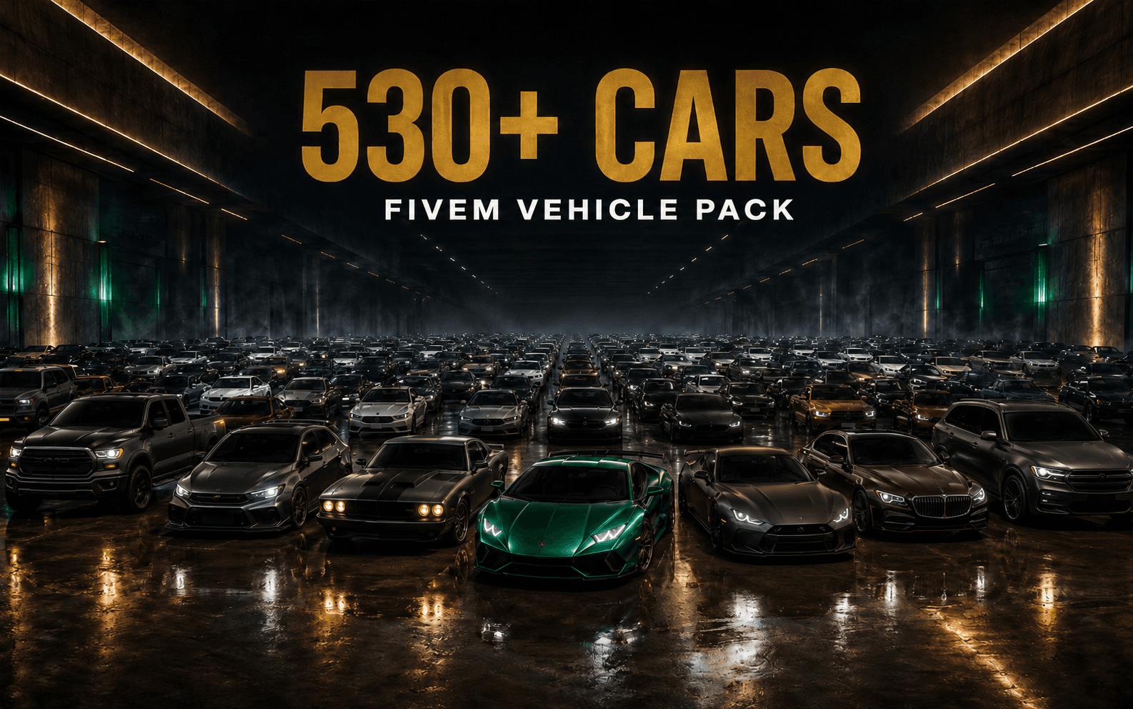 FiveM Vehicle Pack — 530 Cars